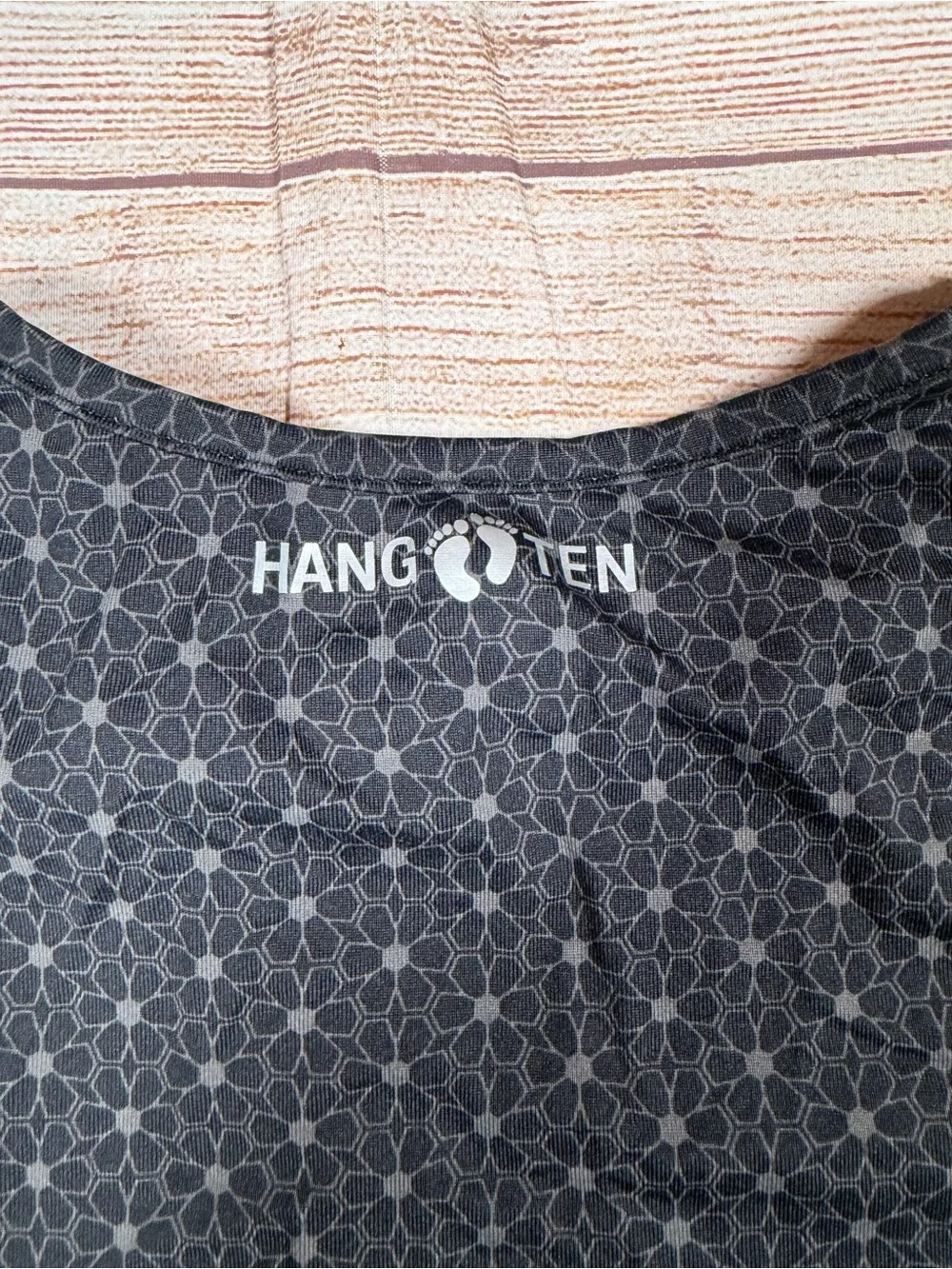 Hang Ten Black Long-Sleeve Swim‎ Rashguard Coverup with UPF Protection